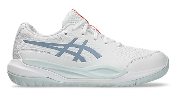 Asics Gel Resolution X GS White Grey Blue