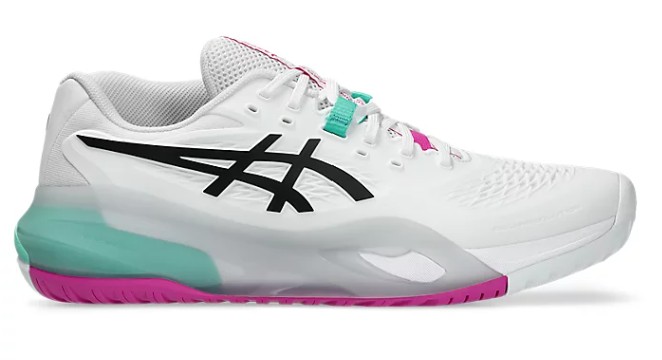 Asics Gel Resolution X Men Tennis Shoe White Aurora Green
