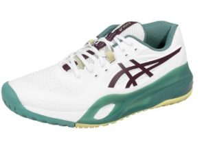 Asics Gel Resolution X Men White Dark Aubergine Wide