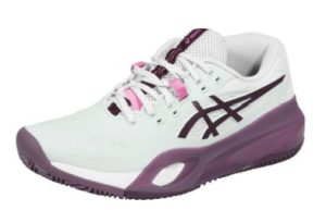 Asics Gel Resolution X Women Clay Soft Oat Dark Aubergine Wide